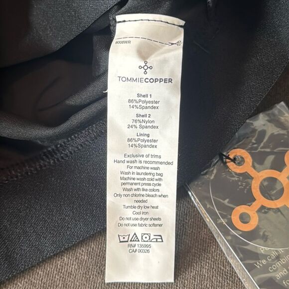 Women's Tommie Copper Shoulder Support Bra with Front Zipper Black Size 3XL NEW - Picture 7 of 10